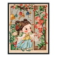 thumbnail image 3 of (szx2381) Hilo Algodón Ecológico Bordado 11CT 3 Hebras Impresión 40*50cm Kit Serie Dibujos Animados Punto Cruz Niña Cerezo Antigua, 3 of 9