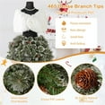 thumbnail image 3 of Resenkos 5ft Pre-Lit Mannequin Christmas Tree with Clear LEDs & Metal Stand, Green, 3 of 11