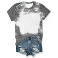 thumbnail image 2 of Tie Dye Shirts Women, AKOEE Cotton Polyester T Shirts Womens Loose Fit Crew Neck Casual Tops Summer 2025 (Large, Dark Gray), 2 of 6