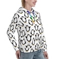 thumbnail image 6 of Fotbe Lovely Penguin Pattern Womens Long Sleeve Hoodie, Pullover Hooded Sweatshirt, Kangaroo Pocket Hoodie with Eye-catching Drawstrings-Small, 6 of 7