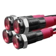 thumbnail image 2 of 6mm LED Indicator Lights 4Pcs Waterproof Metal Panel Lights Various Colors, 2 of 6