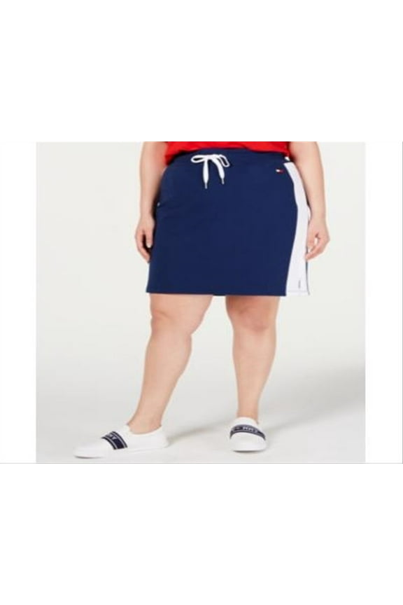 Women's Colorblocked Pencil Skirt Blue Size 3X