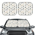 thumbnail image 6 of Lsque Labrador Retriever Dog 2 PCS Windshield Sun Shade | CarFoldable Window Covers | Car Accessories Reflect UV for Universal Cars SUV Truck | Medium, 6 of 7