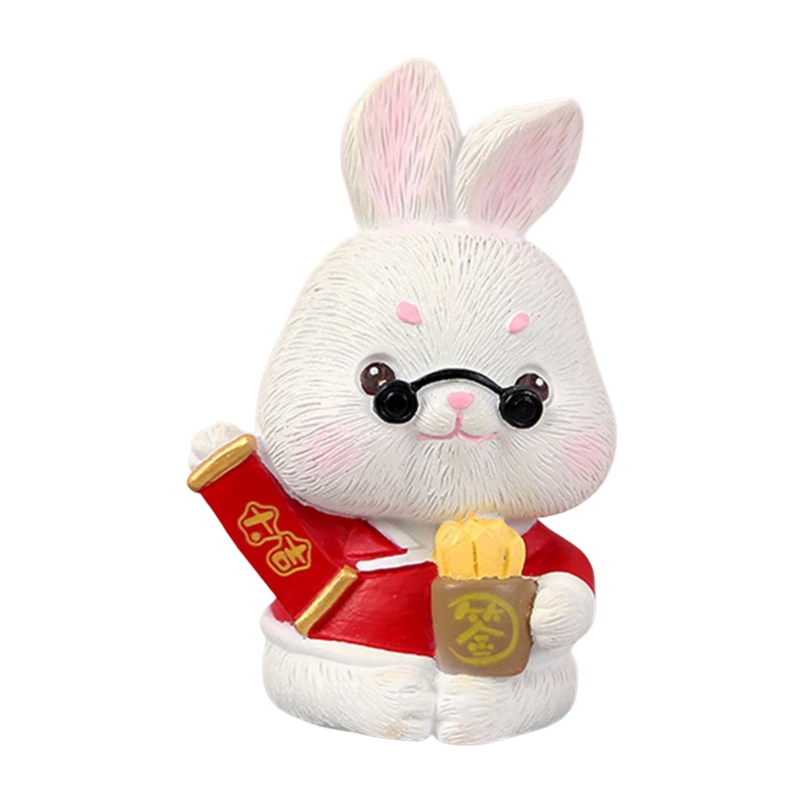 Yea Rabbit Yoone Rabbit Ornament Cartoon Decorative Synthetic Resin Miniature ...