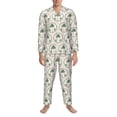 thumbnail image 3 of Goofa palm trees for 2-piece Loungewear Set Men’s Sleepwear Set Soft PJs Cozy loungewear Comfy Sleep Set Winter Pajamas-Small, 3 of 7
