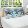 thumbnail image 5 of GZHJMY Snowman on Snow Zippered Velvet Pillowcases,Super Soft and Cozy Luxury Plush Pillow Case Bed Pillow Pillowcases, 20x40 Inches Home Decor, 5 of 7