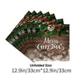 thumbnail image 3 of Dmlowu Christmas Paper Plates and Napkins Set - ​Disposable Christmas Party Plates and Cups and Napkins Sets for Holiday Party Decor, 20pcs Christmas Decorations Paper Napkins, 3 of 7
