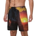 thumbnail image 1 of Fotbe Sunset Western Cowgirl Traje de Baño para Hombre – Shorts de Natación de Secado Rápido con Forro y Bolsillos-Medium, 1 of 6