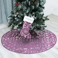 thumbnail image 1 of AMERTEER Tree Skirt Christmas Under Tree Foot Mat Snowflake Decoration Polyester Floor Gift Stocking Pad Set, 1 of 7