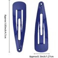 thumbnail image 2 of Blue Snap Hair Clips 50 Pcs 2 Inch Metal No Slip Barrettes - Hair Accessories for Women Girls, 2 of 5