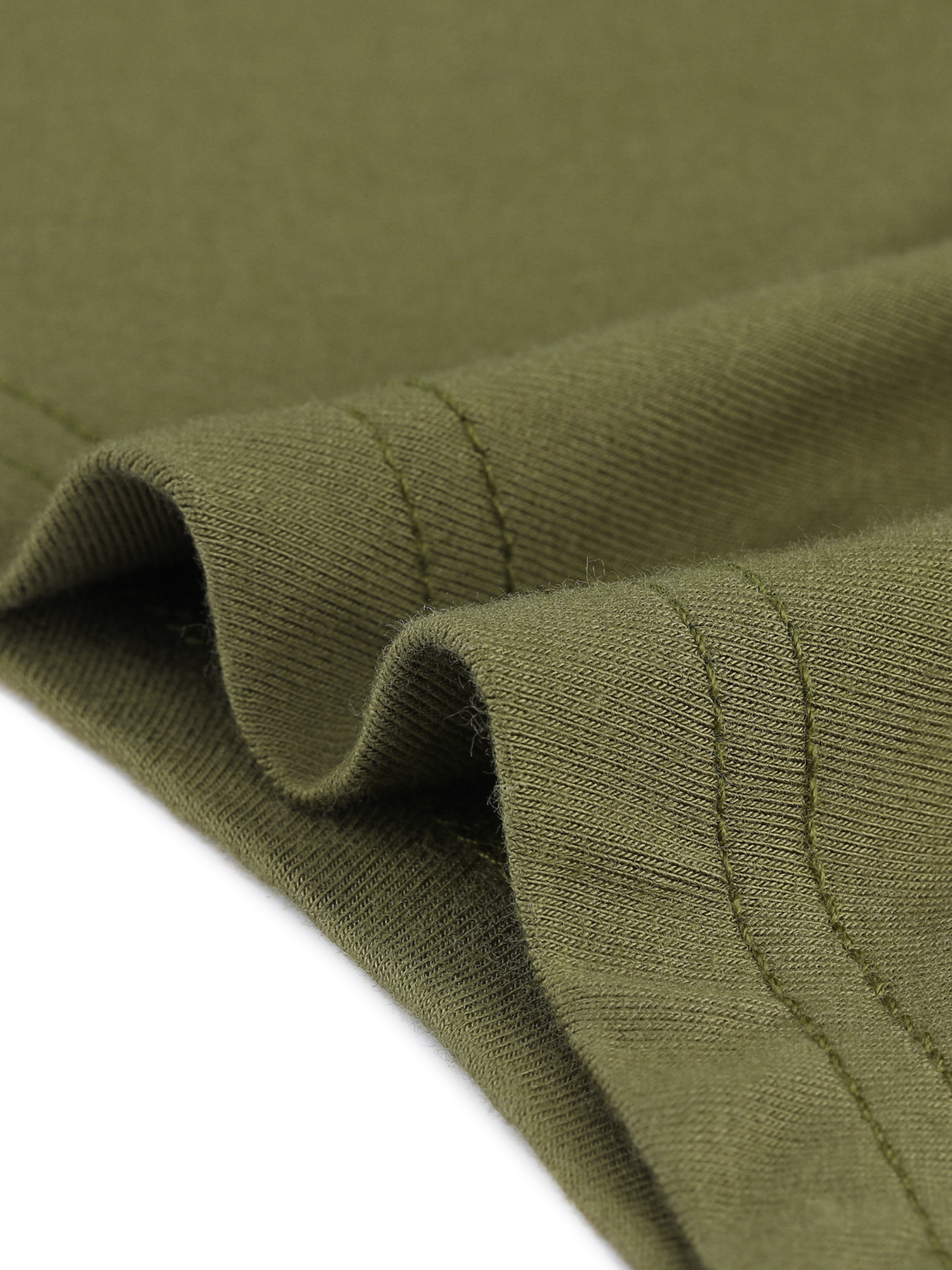 DARING DIVA Women's Cowl Neck Asymmetrical Hem Tunic Tops with Pockets Army Green L
