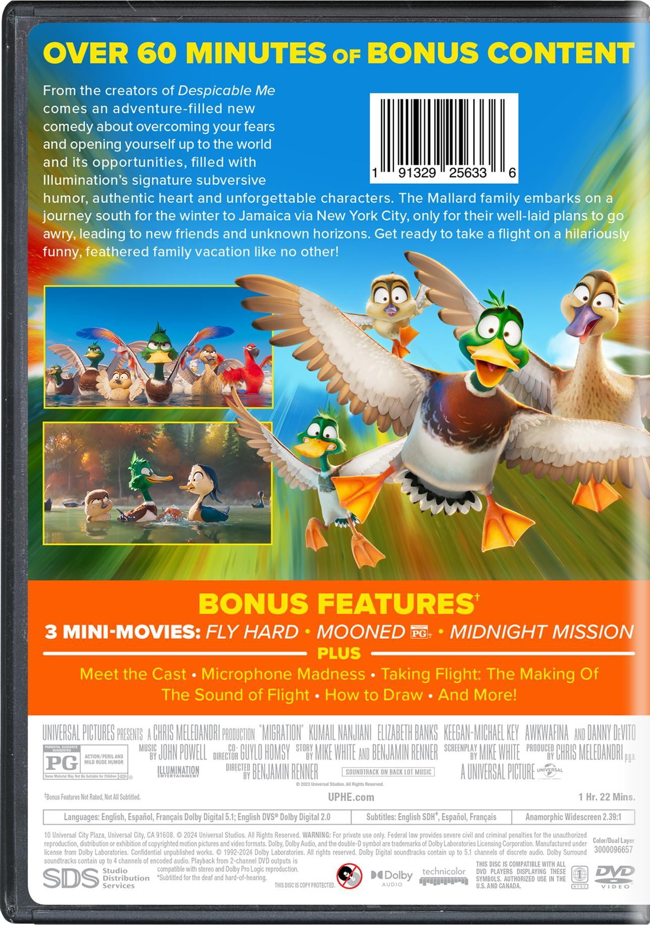 Migration (2023): Animated Family Adventure DVD by Universal