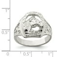 thumbnail image 2 of 925 Sterling Silver Horseshoe Ring, 2 of 2