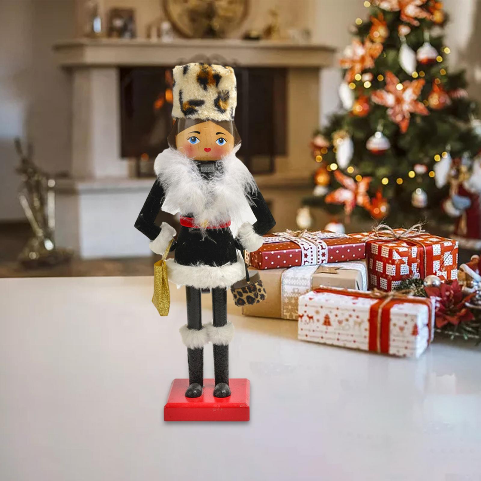 Figurine Casse-Noisette Fille Décoration Noël - 37 Cm, Pour Centre De Table Ou Cheminée