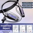 thumbnail image 4 of Wireless Earbuds 5.2 Sport Neckband Headphones Foldable Neck-hanging Wireless Waterproof Gaming Headset With Mic LED Display, 4 of 9