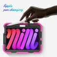 thumbnail image 2 of 3 Layer Case for iPad Pro 10.5 2017/Air 3 2019, for Kids Heavy Duty Protective Case with Screen Protector & Stylus Holder & 360 Rotating Stand and Hand/Shoulder Strap Cover, Rose, 2 of 9