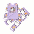 thumbnail image 7 of Family Halloween Pajama Set Long Sleeve Crew Neck, Soft Halloween Family Pajamas with Cute Ghost Candy Print, Adorable Matching Halloween Pajamas Sleepwear, 7 of 7