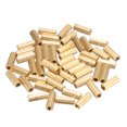 thumbnail image 1 of Unique Bargains 50pcs Brass Round Straight PCB Pillar Female Thread Standoff Spacer M2x3x8mm, 1 of 2