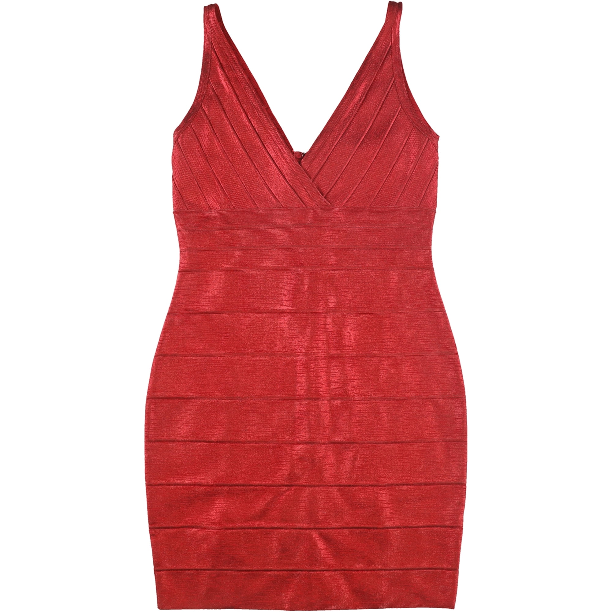 GUESS Womens Shimmer Bodycon Dress Red Medium Walmart