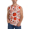 thumbnail image 1 of Balery Hand Drawn Tomatoes Camisetas sin mangas para hombre, absorbe la humedad y protege contra el mal olor.-X-Large, 1 of 7