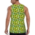 thumbnail image 3 of Easygdp Kiwi Fruits Summer Men's Tank Top, Sleeveless Muscle T Shirts, Breathable, Quick-Dry, Loose for Gym, Running, Fitness - Medium, 3 of 9