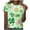 Yellow(1), variant on St Patricks Day Shirt Women Casual Short Sleeve Tees Blouse Shamrock Print Graphic Pullover Tops