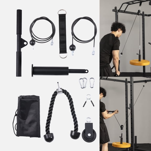 AOWINNOX Cable Pulley System, LAT and Lift Pulley Unit, Cable Crossover Accessories