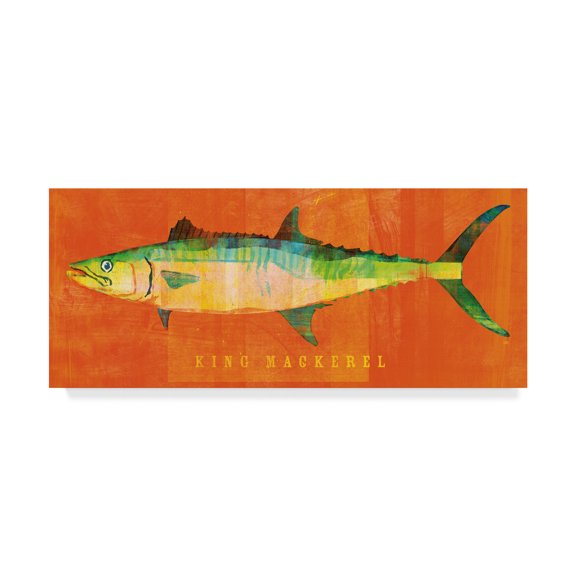 Trademark Fine Art 'King Mackerel' Canvas Art by John W. Golden