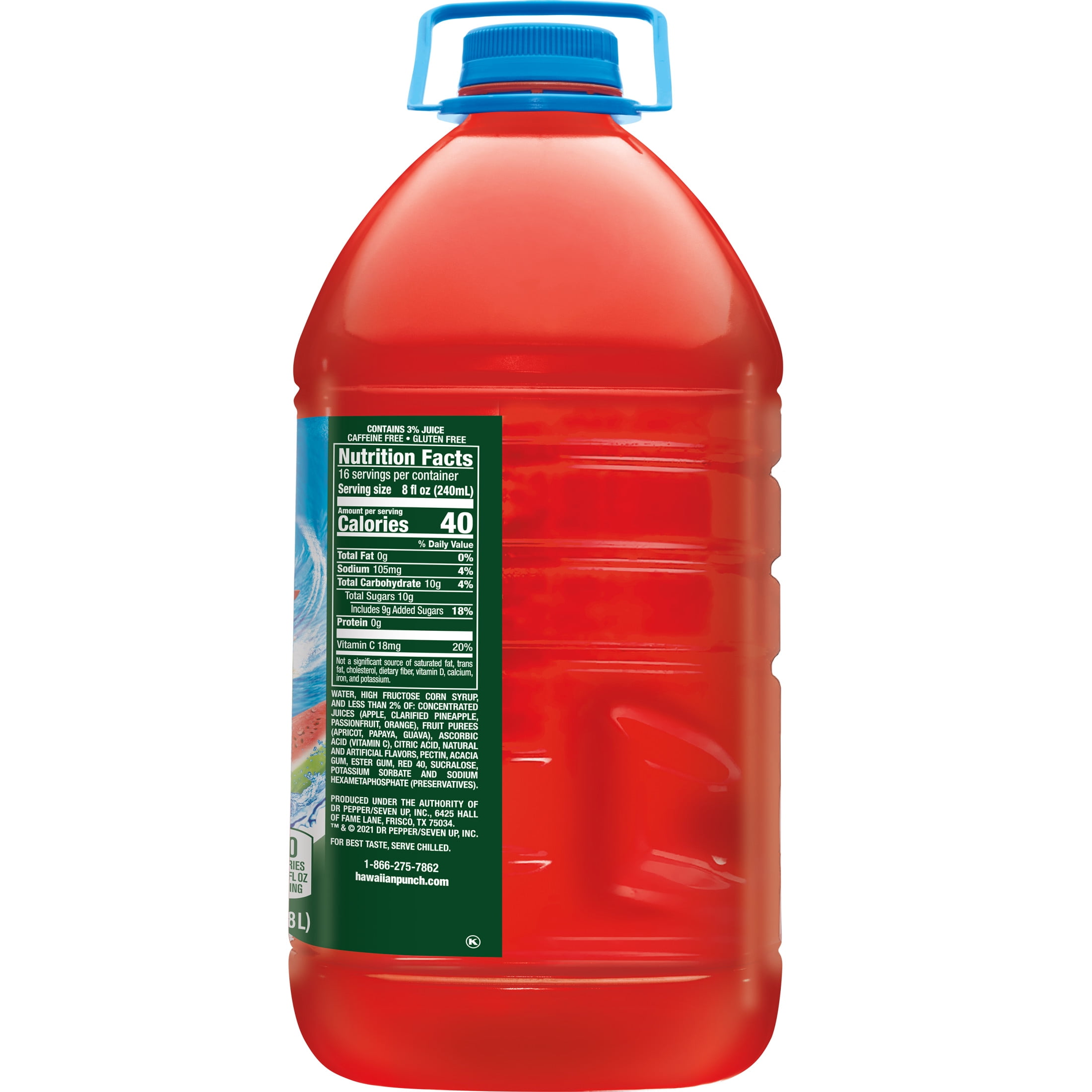 Hawaiian Punch Surfin' Strawberry Citrus Juice, 1 Gal, Bottle-Pack Of 4