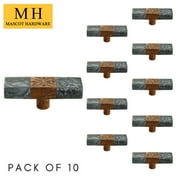 Mascot Hardware Granite Effect With Wood Fusion Knob - Pack of 10
