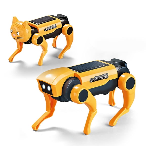 Meitianfacai Solar Powered Robot Dog, Assembly Educational Toy, STEM Learning For teens, Solar Energy