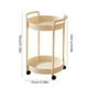 thumbnail image 3 of pstuiky Mesa auxiliar con estante de almacenamiento|mesa de centro|mesita de noche|carrito de almacenamiento|estante móvil para dormitorio|sala de estar, 3 of 6