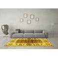 thumbnail image 3 of Ahgly Company Indoor Rectangle Abstract Yellow Modern Area Rugs, 2' x 4', 3 of 4