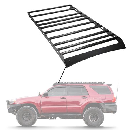 Sherpa The Princeton Aluminum Roof Rack with Crossbars Designed for 2003-2009 Toyota 4Runner (Half Height - Single Row Light Bar) - Drill Free Rack for Tents; Kayaks; Bikes; Skis