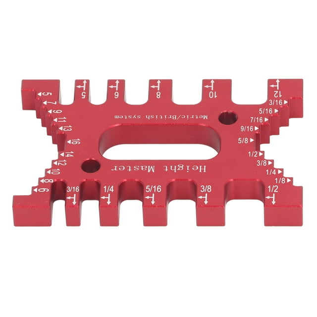 2 In 1 Step Depth Gauge For Router And Table Saw Aluminum, Aluminum Blade Height Gauge, Woodworking Projects