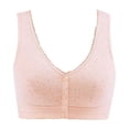 thumbnail image 2 of Aayomet Bralettes for Women With Support Wireless Beauty Back High Support Front Closure Charm Bras Front Snaps (Beige, 40), 2 of 3