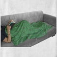 thumbnail image 6 of Lighthouse Soft Flannel Fleece Throw Blanket, Abstract Ocean Waves Pattern Swirl Stripes Nautical Vintage Marine, Cozy Plush for Indoor and Outdoor Use, 50" x 70", Green Black White, by Ambesonne, 6 of 6