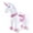 White, variant on WondeRides Ride on Unicorn Horse Rider Pony Cycle Toy, 30.1 Inch Height Riding Pony White Unicorn Toy Plush Rocking Mechanical Walking Animal with Wheels No Battery Size 3 for Kids 3-4 Years M332-1