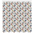 thumbnail image 2 of Ambesonne Dogs Shower Curtain, Pastel Funny Puppies Art, 69"Wx70"L, Multicolor, 2 of 4