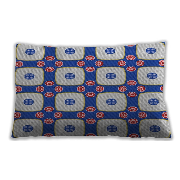Ahgly Company Indoor Rectangular Patterned Lumbar Throw Pillow, 13 inch by 19 inch
