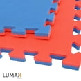 thumbnail image 3 of Piso Para Gimnasio Tapete Gym 100x100 X 2 Cm Ejercicio azul Mediano Lumax, 3 of 6