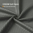 thumbnail image 4 of Utopia Alley Waffle Weave Shower Curtain for Bathroom, 120 GSM Weighted Polyester Bath Curtain (71" W × 79" H, Grey), 4 of 11