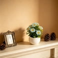 thumbnail image 4 of Artificial Flower Flowers With Pot 7 Heads Fake Plastic Flower Arrangement For Home Office Wedding Table Decor, 4 of 6