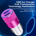 thumbnail image 2 of Car Charger,iPhone Car Charger Adapter with iPhone Charger Cable 10ft HAOANO 3.4A Dual Port USB Car Charger for iPhone Fast Charging Cable Cigarette Lighter Socket Adapter Compatible for iPhone, 2 of 7