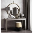 thumbnail image 2 of TOV Furniture Jadran 18" Black and Gold Iron Stool, 2 of 5