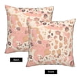 thumbnail image 4 of Multi-Size Linen Sofa Pillow Cover Invisible Zipper Open And Close Strong Use For Sofa Chair Garden Sofa Car Rose Gold Foil Leopard Print_42 18"X18", 4 of 7