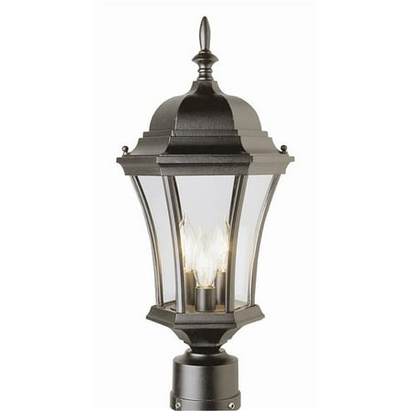 Trans Global Lighting 4504 Bk The Standard 3 Light Outdoor Post Top Black Trans Global Lighting 4504 Bk The Standard 3 Light Outdoor Post Top Black