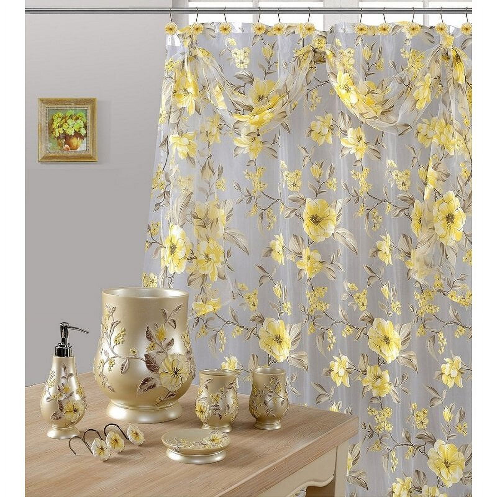 Daniel's Bath & Byound Yellow Melrose Shower Curtain