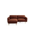 thumbnail image 1 of Style à Installer Canapé Sectionnel Convertible de 86 Pouces de Large, Canapés Modernes en L avec Méridienne Réversible Gauche/droite, Canapé Mi-Siècle avec Coussins Réversibles (Cèdre), 1 of 5