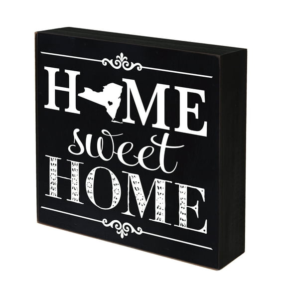 LifeSong Milestones 6x6 Shadow Box Black- New York (Home Sweet Home)